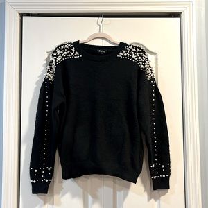 Pearl Embellished Sweater NWOT